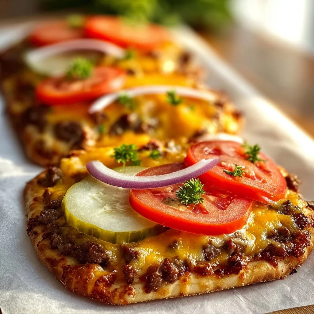 Cheeseburger Flatbreads