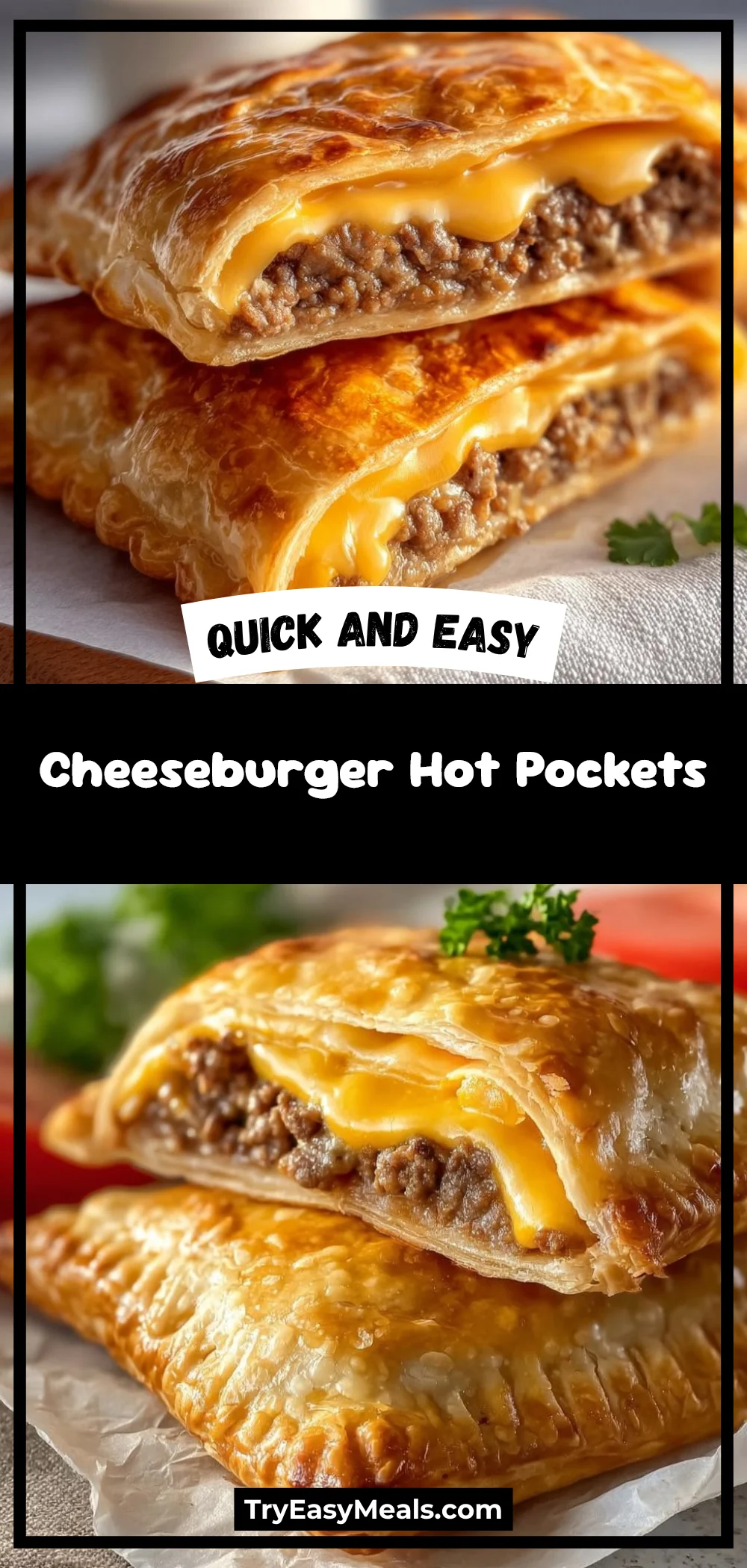 Cheeseburger Hot Pockets