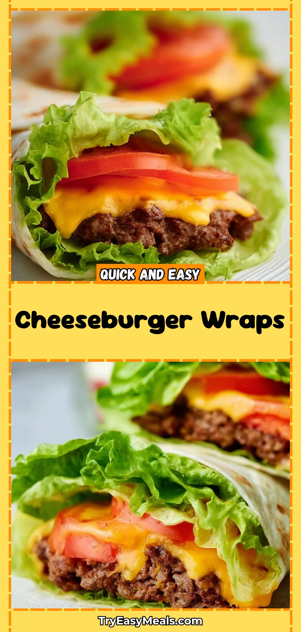 Cheeseburger Wraps