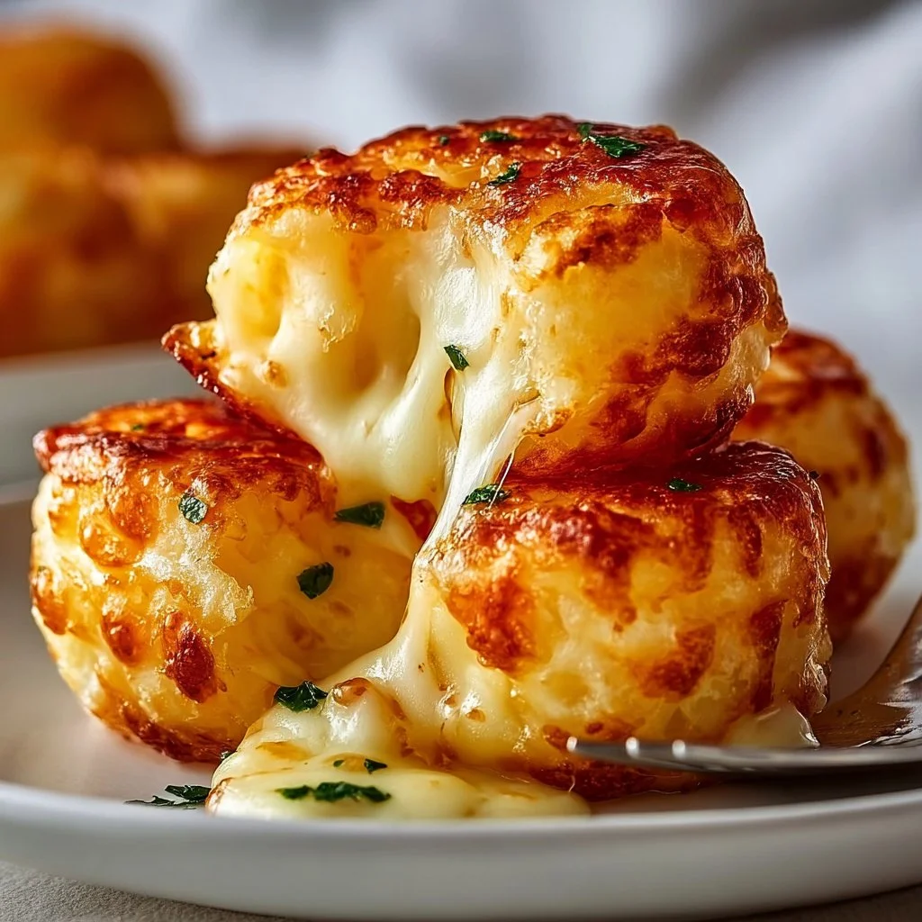 Cheesy Mashed Potato Puff Bites