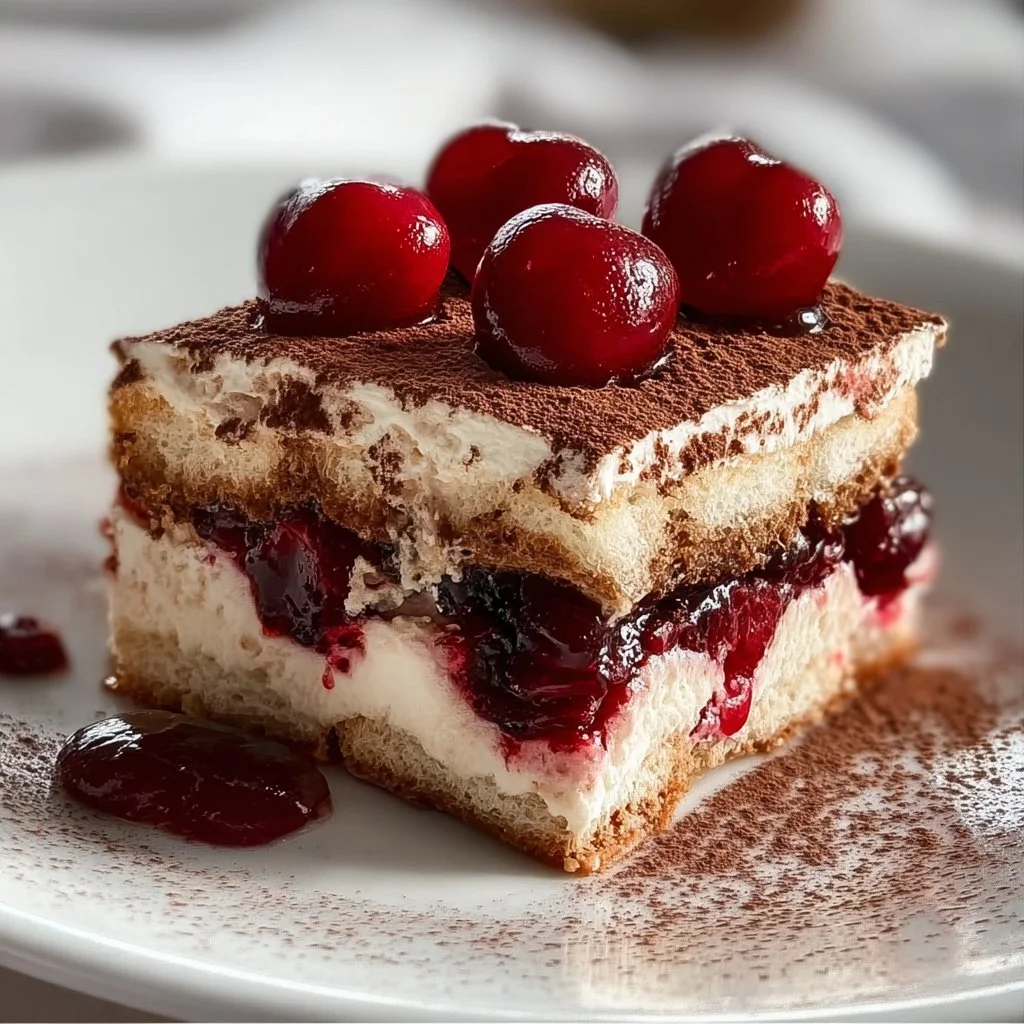 Cherry Amaretto Tiramisu