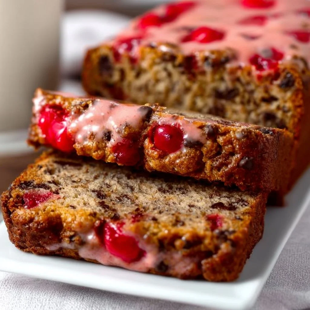 Cherry Chocolate Chip Banana Bread Recipe
