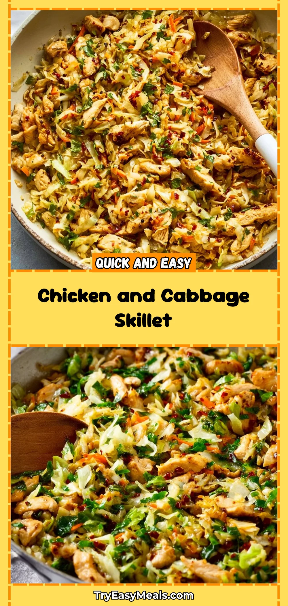 Chicken and Cabbage Skillet