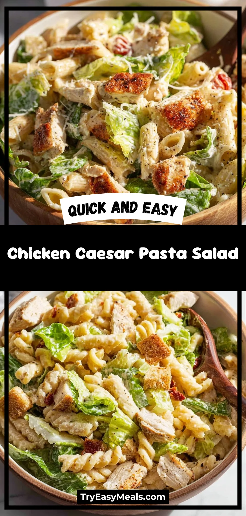 Chicken Caesar Pasta Salad