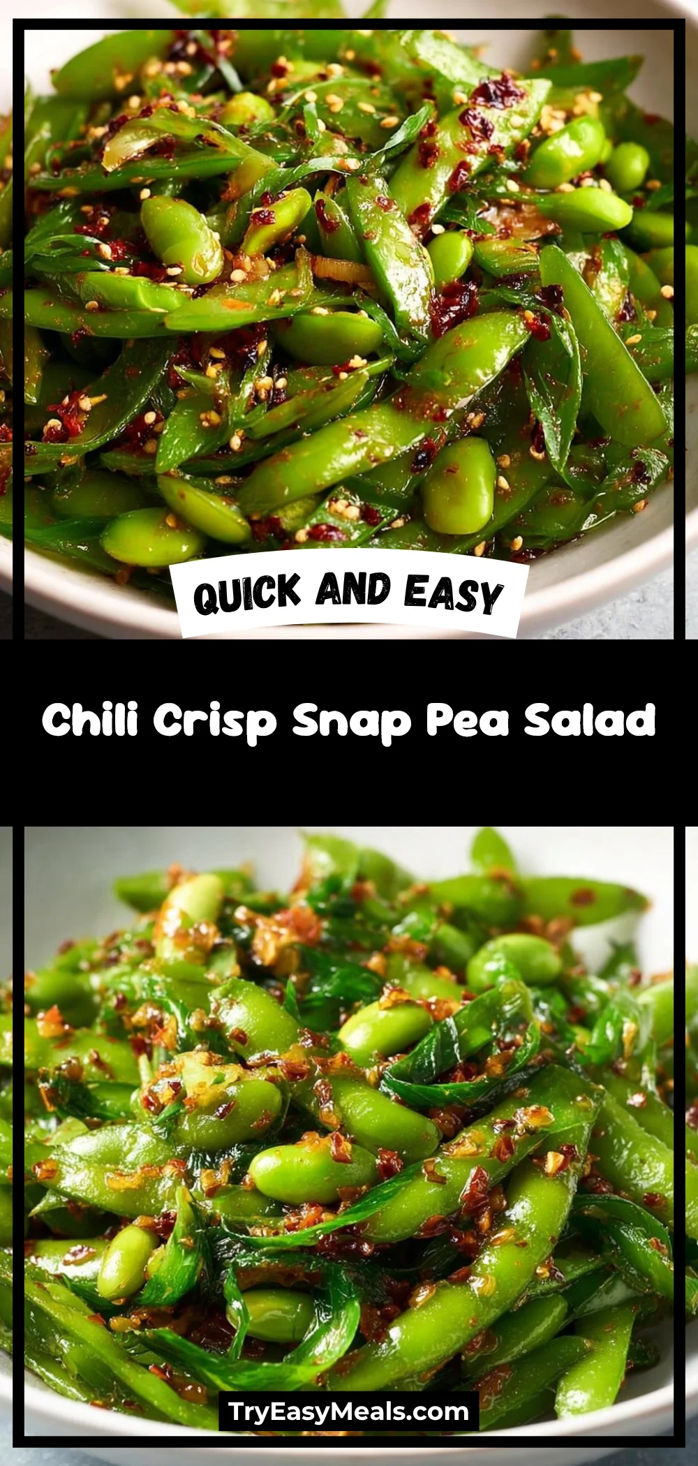 Chili Crisp Snap Pea Salad