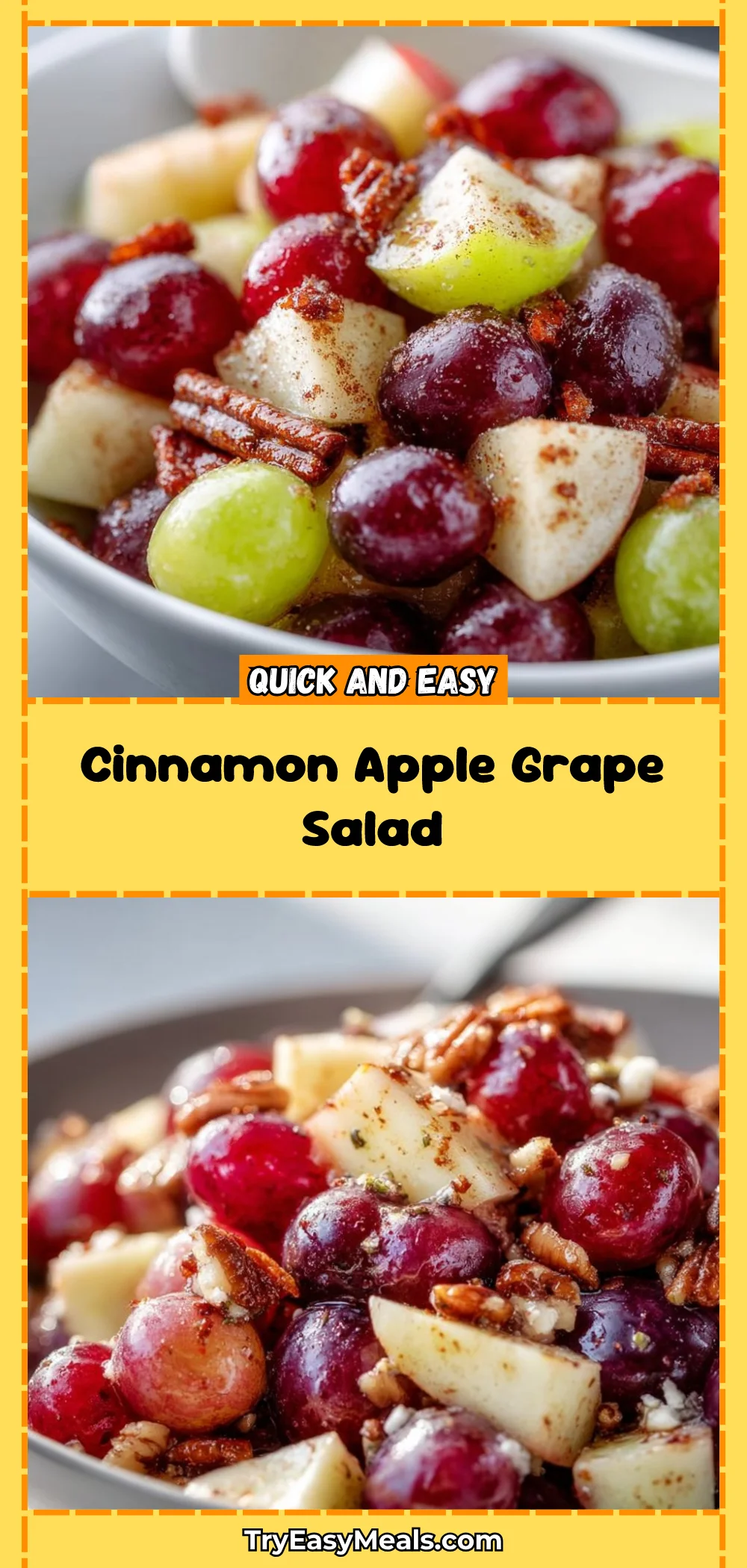 Cinnamon Apple Grape Salad