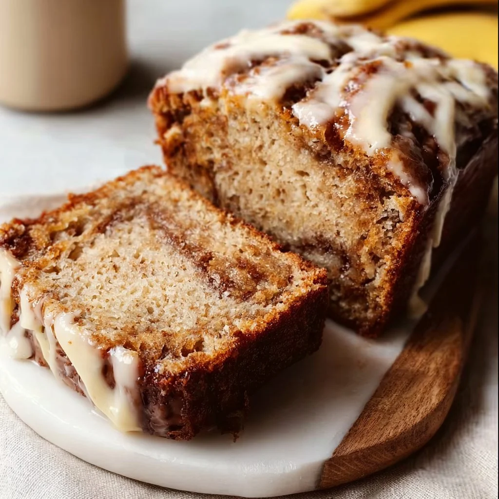 Cinnamon Roll Banana Bread: Soft, Sweet, and Irresistible