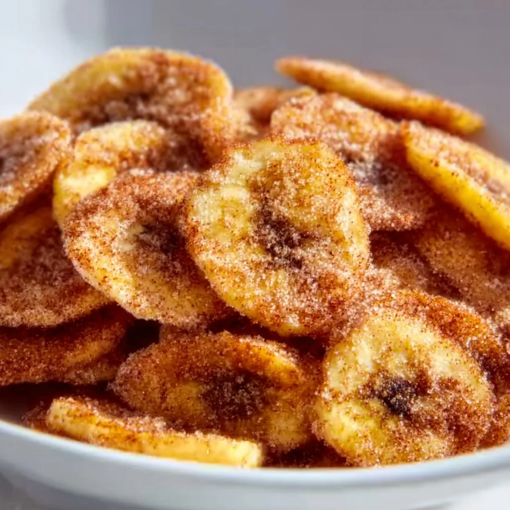 Cinnamon-Sugar Air Fryer Banana Chips: Sweet Snack