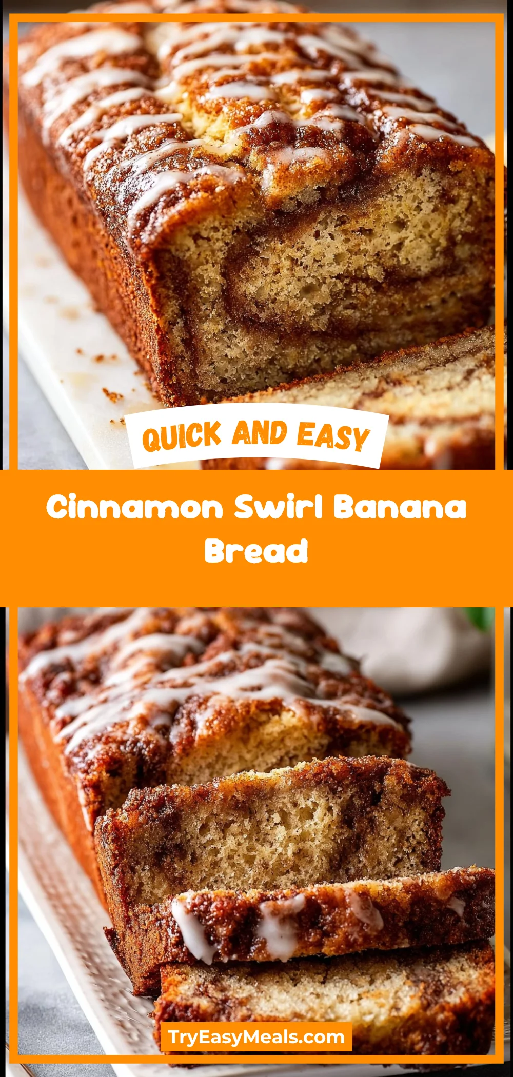 Cinnamon Swirl Banana Bread