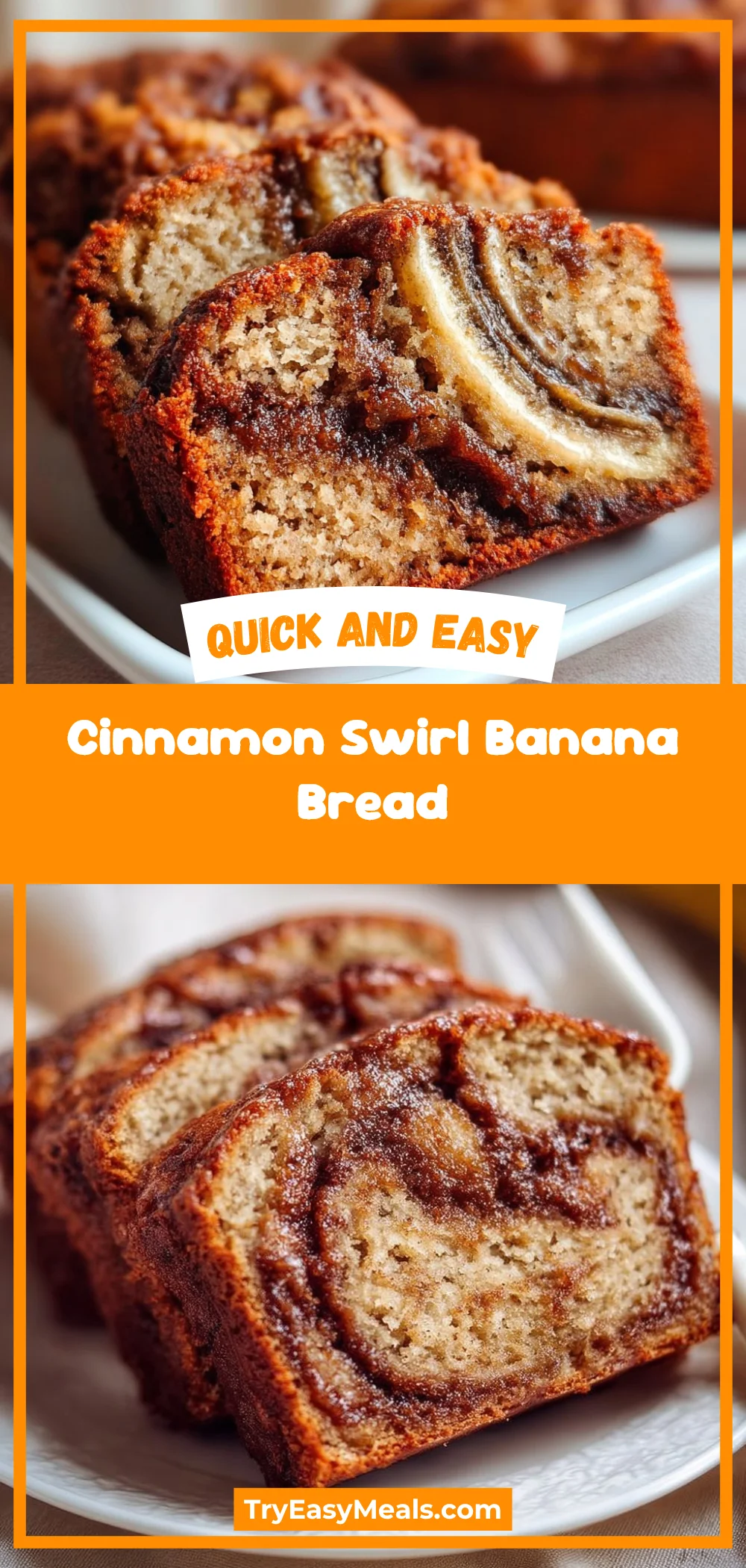 Cinnamon Swirl Banana Bread