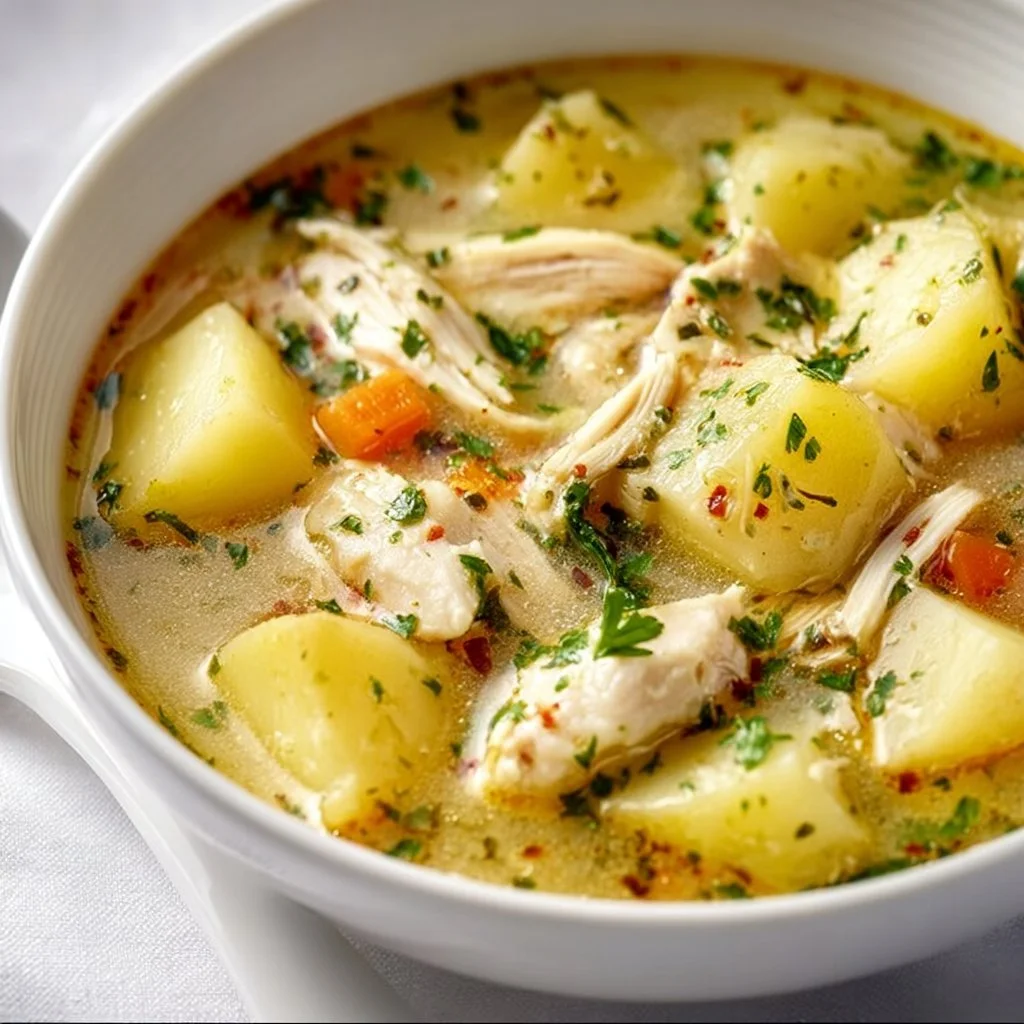 Comforting Chicken Soup with Potatoes