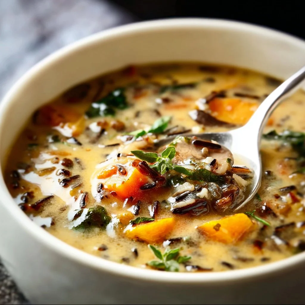 Cozy Autumn Wild Rice Soup
