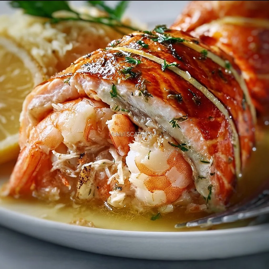 Crab and Shrimp Stuffed Salmon