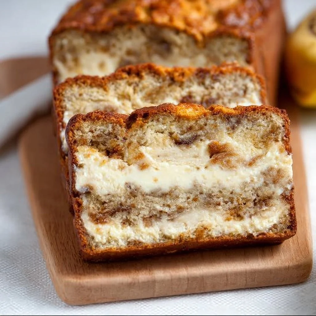 Cream Cheese-Filled Banana Bread