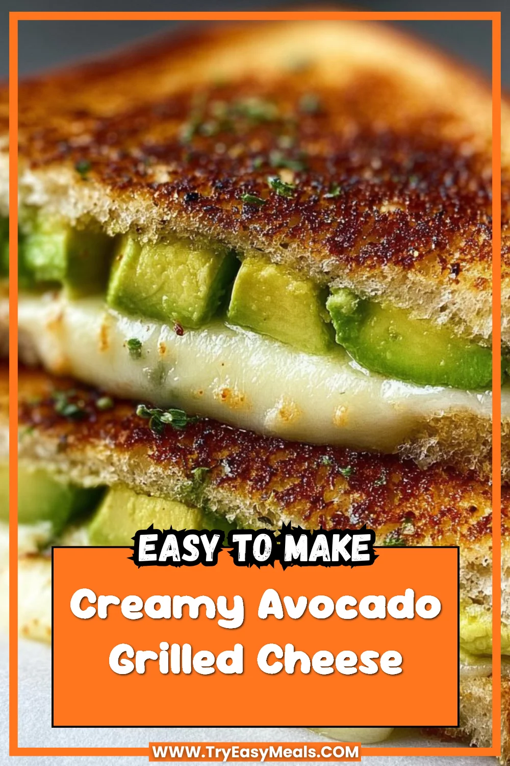 Creamy Avocado Grilled Cheese