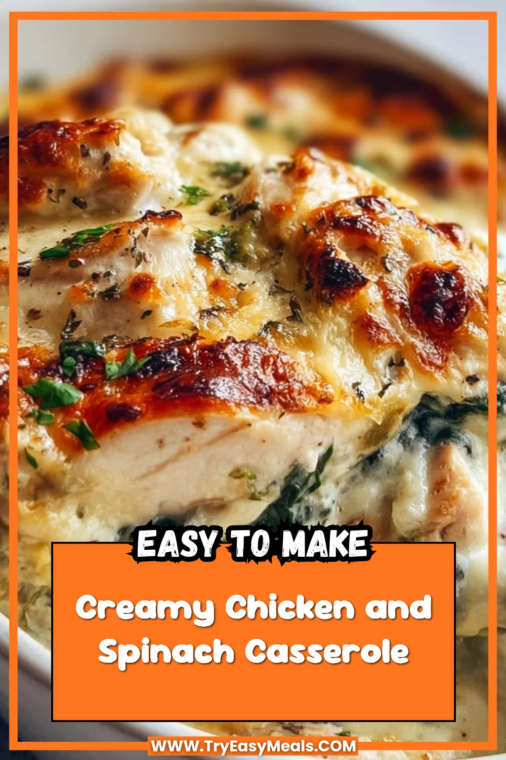 Creamy Chicken and Spinach Casserole