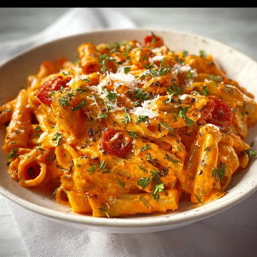 Creamy Tomato Garlic Pasta Recipe