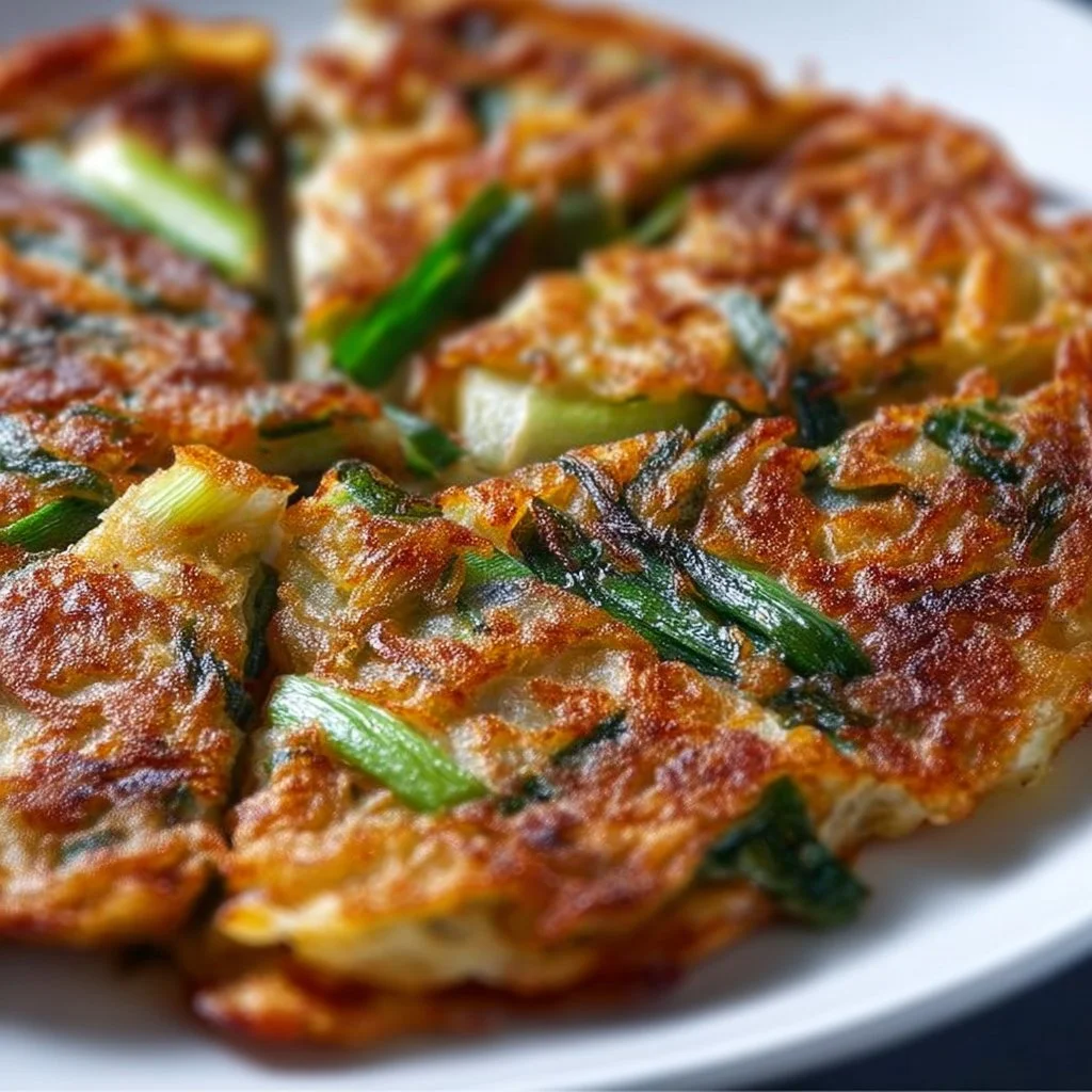 Crispy Korean Spring Onion Pancake (Pajeon)