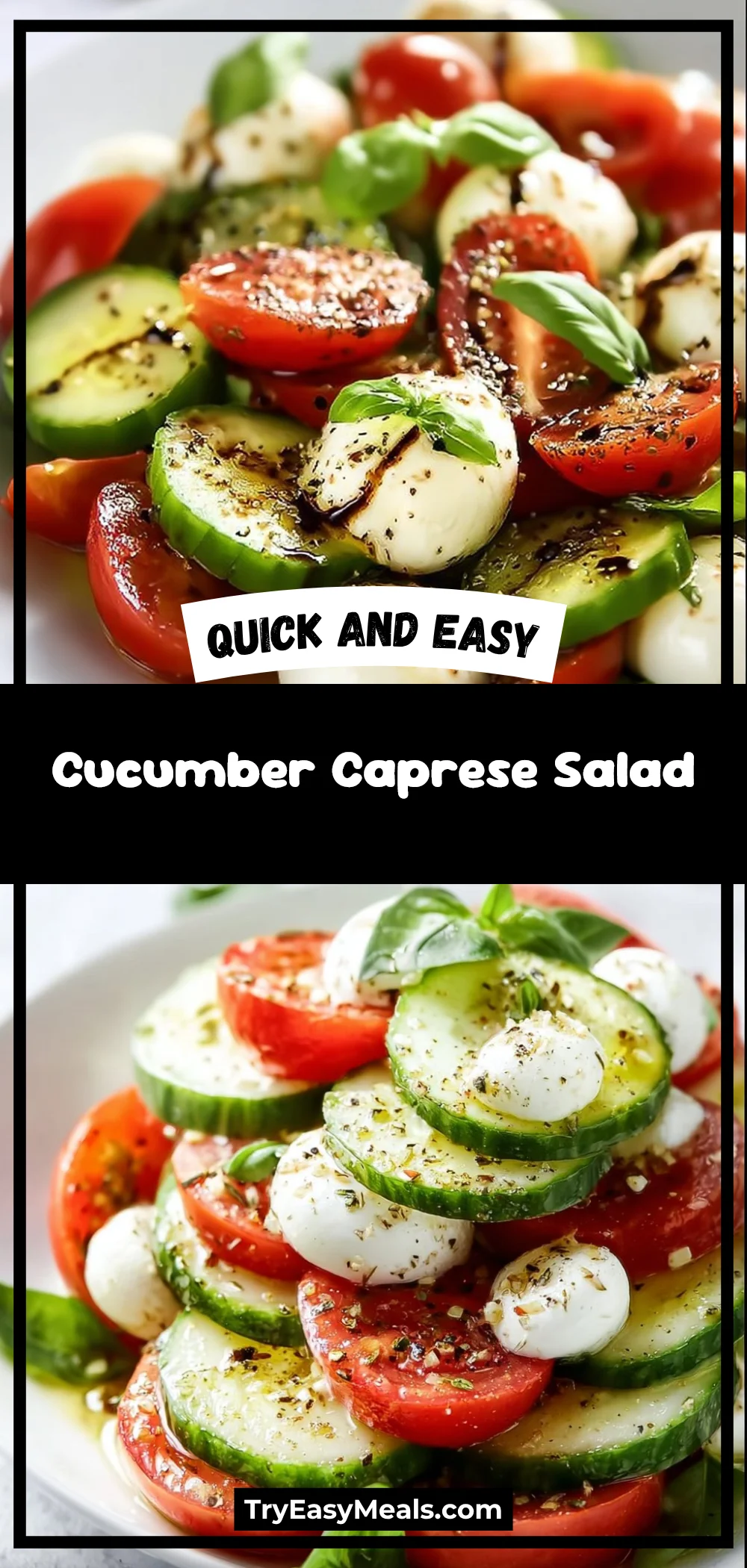 Cucumber Caprese Salad