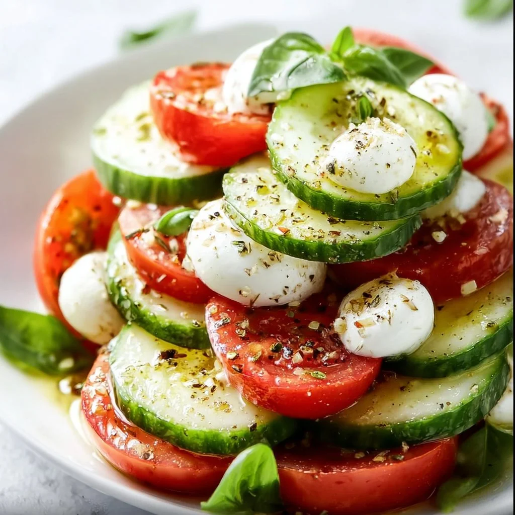 Cucumber Caprese Salad