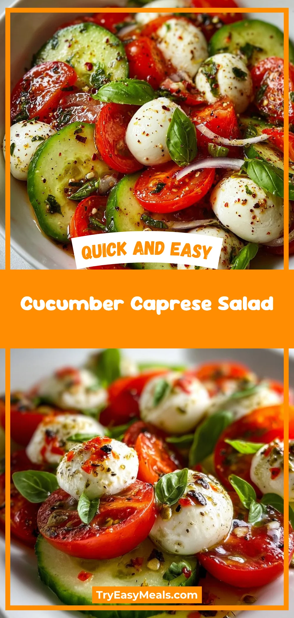 Cucumber Caprese Salad