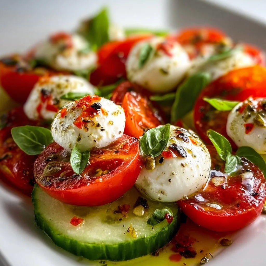 Cucumber Caprese Salad