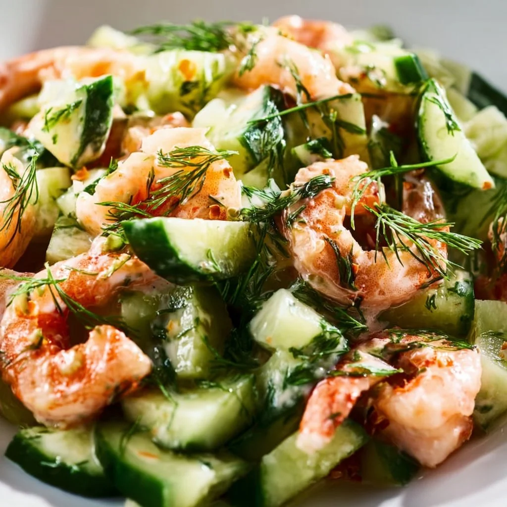 Cucumber Shrimp Salad