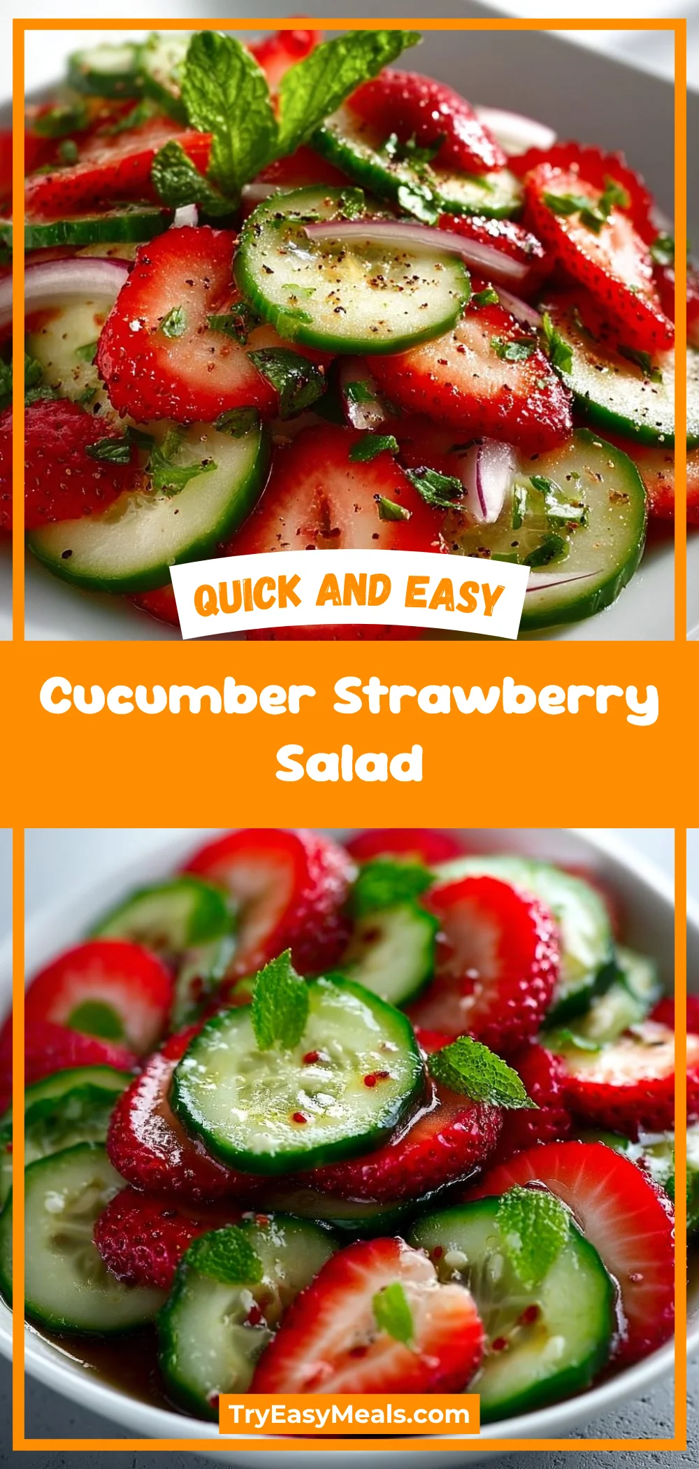 Cucumber Strawberry Salad