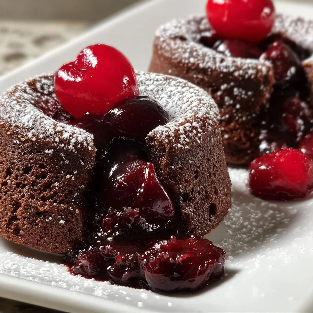 Dark Chocolate Cherry Lava Cakes: A Delicious Dessert Delight!