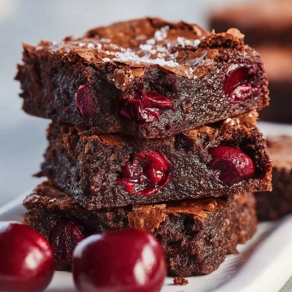 Delicious Roasted Cherry Brownies Recipe