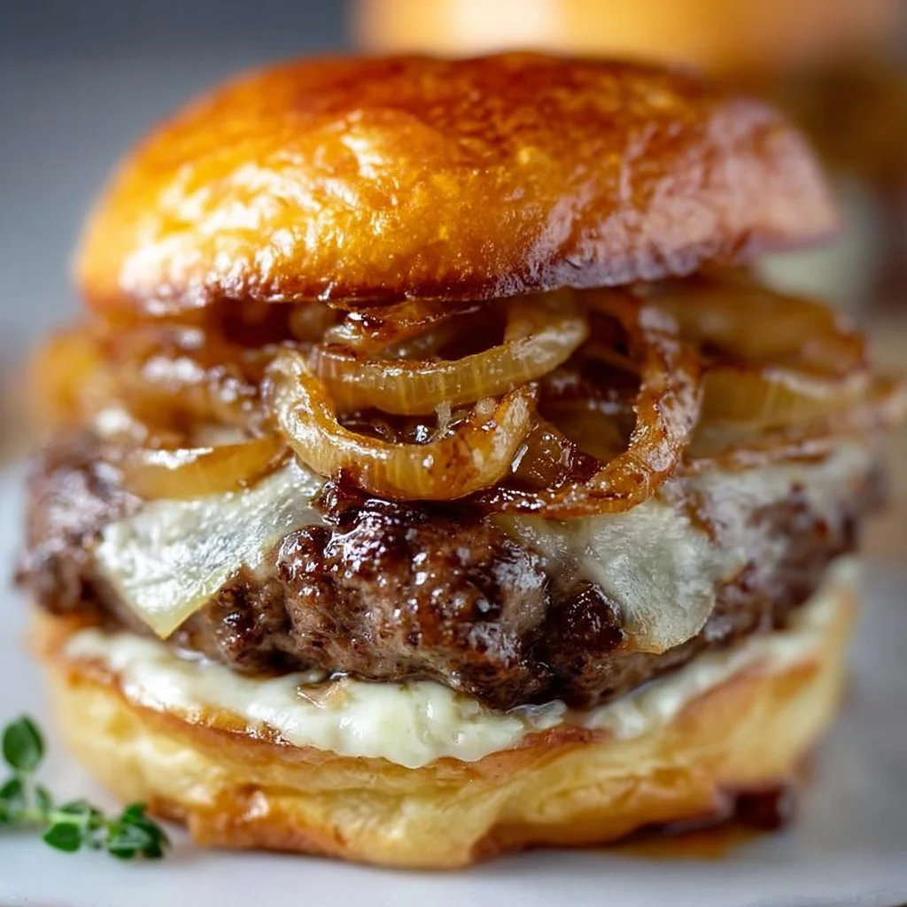 French Onion Burger