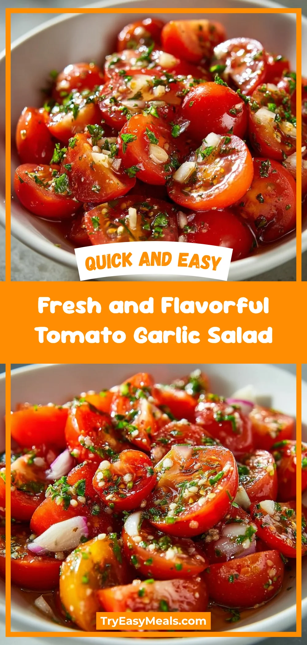 Fresh and Flavorful Tomato Garlic Salad