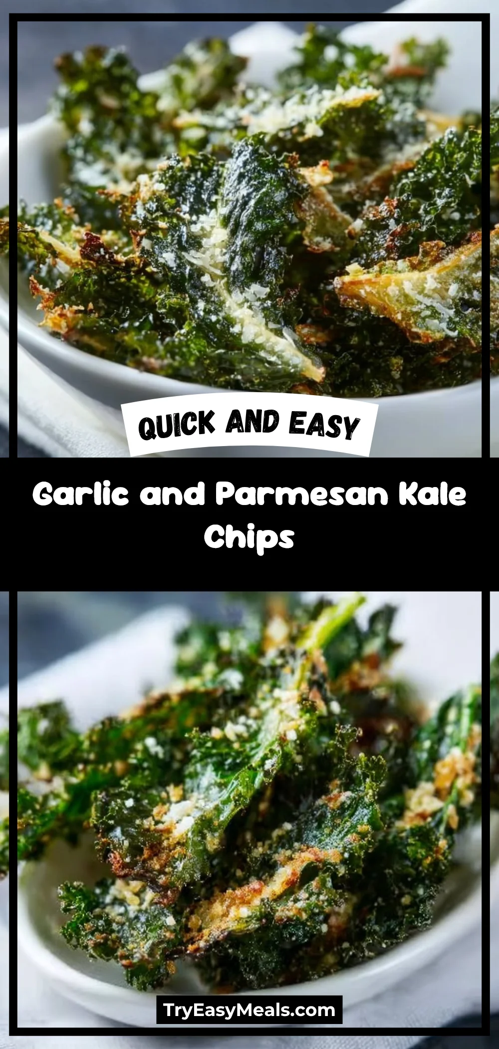 Garlic and Parmesan Kale Chips