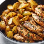garlic butter chicken and potatoes skillet 2026 01 31 024630