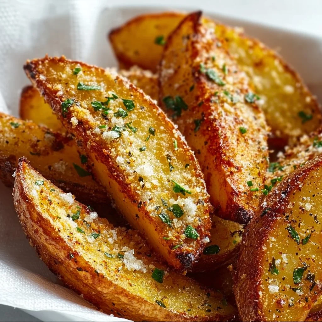 Garlic Parmesan Potato Wedges