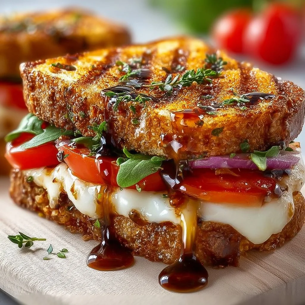 Grilled Balsamic Vinaigrette Sandwich Melt: A Flavorful Delight