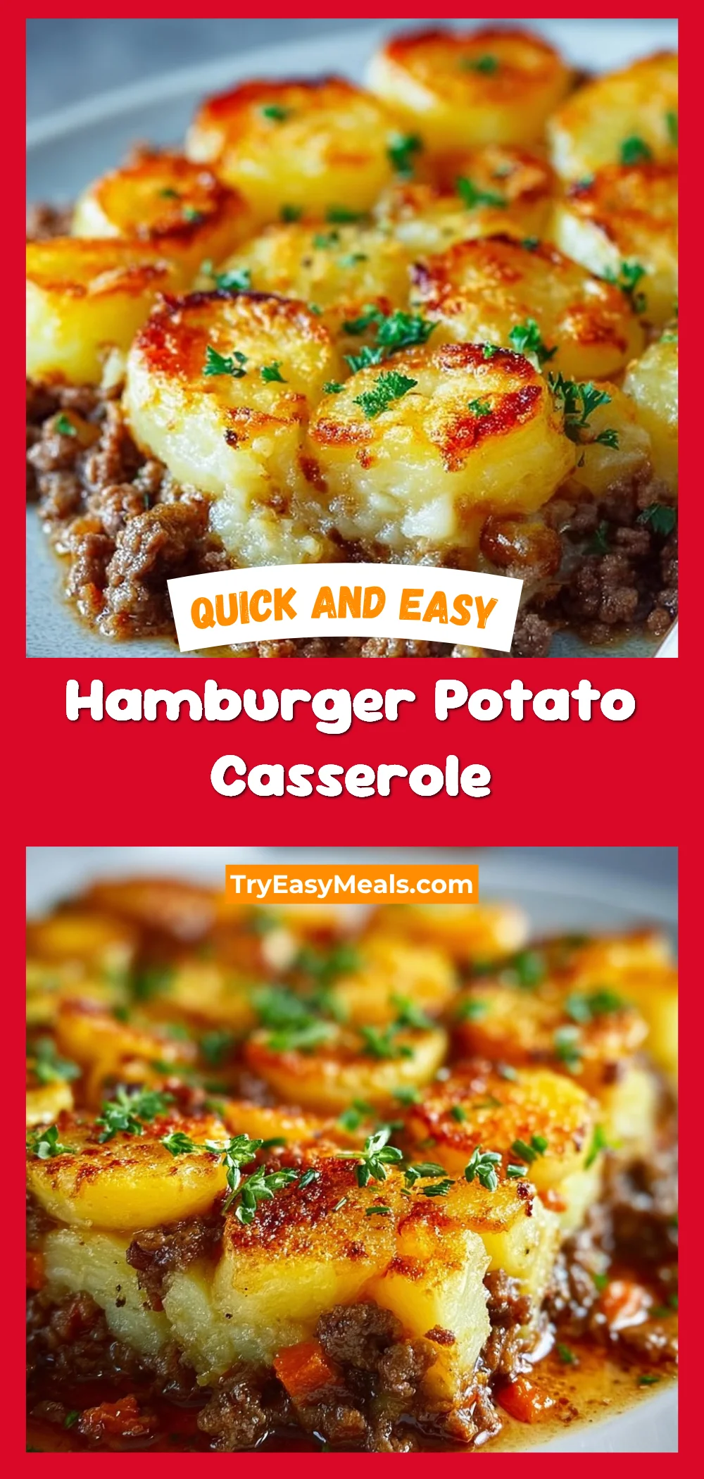 Hamburger Potato Casserole