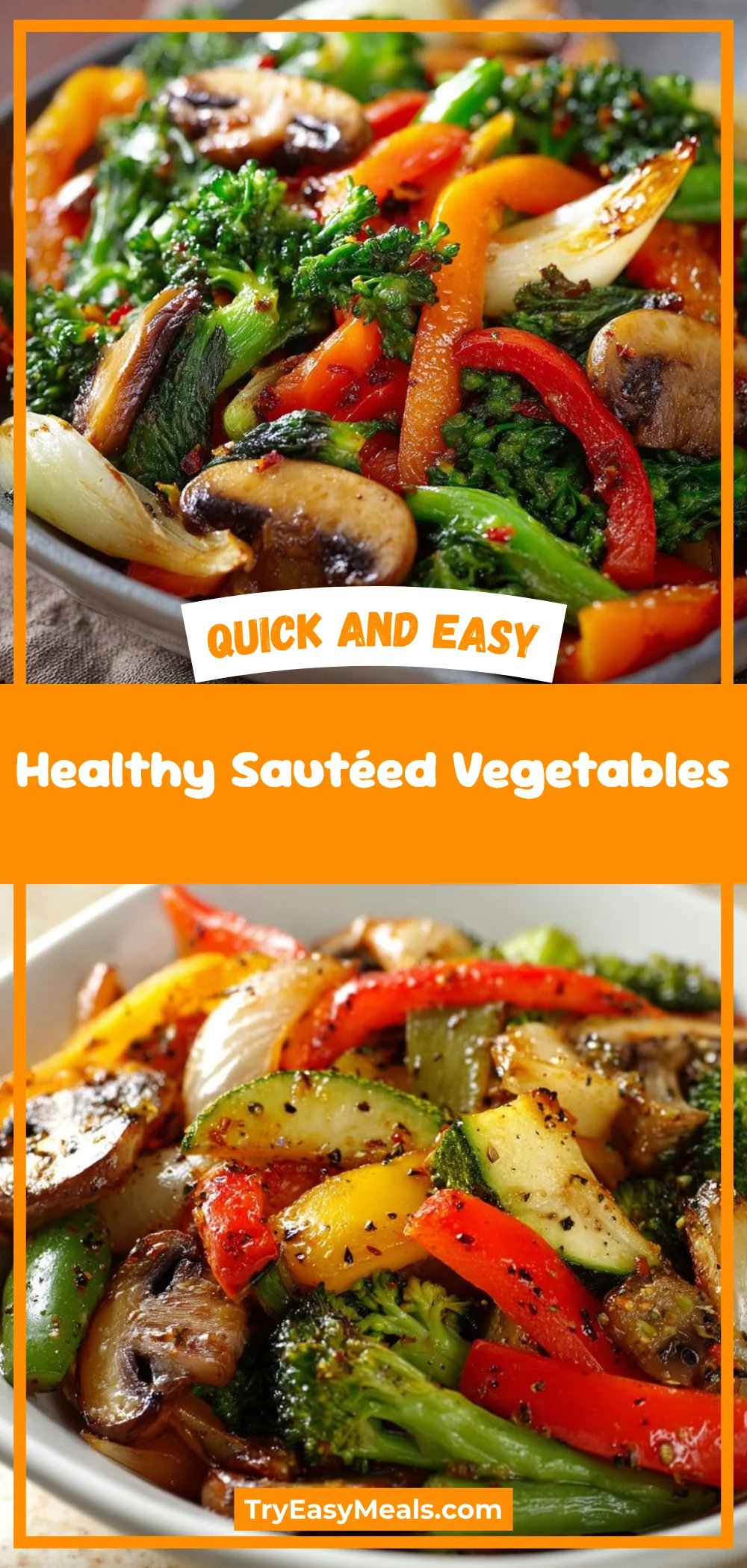 Healthy Sautéed Vegetables
