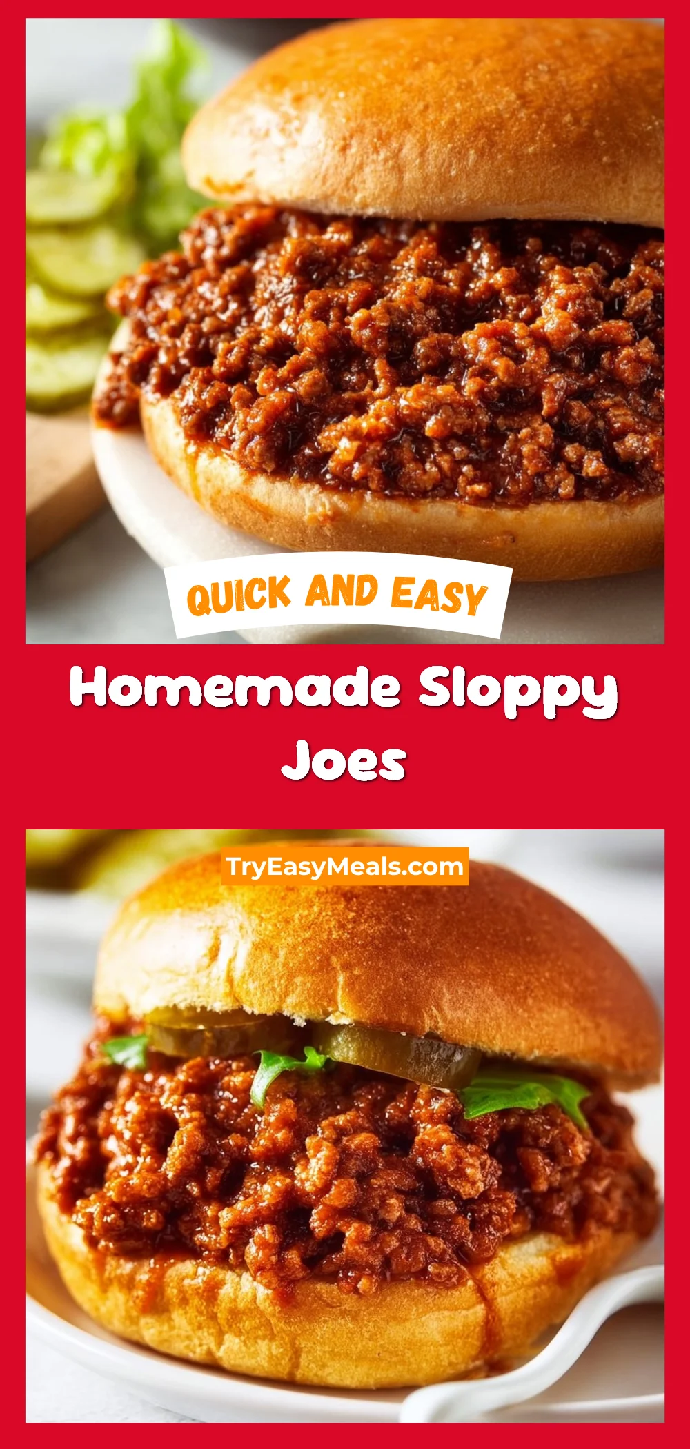 Homemade Sloppy Joes