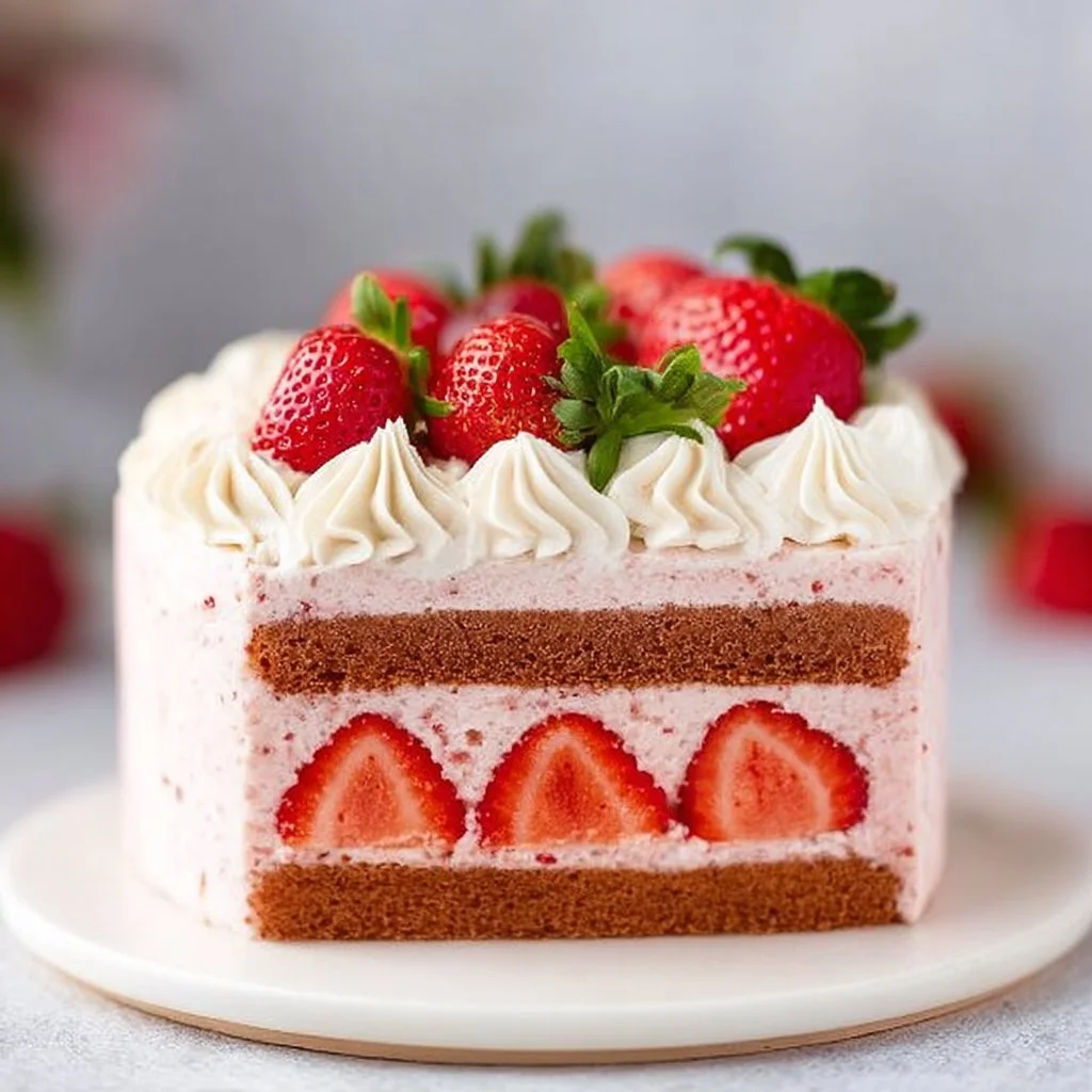 Homemade Strawberry Cake