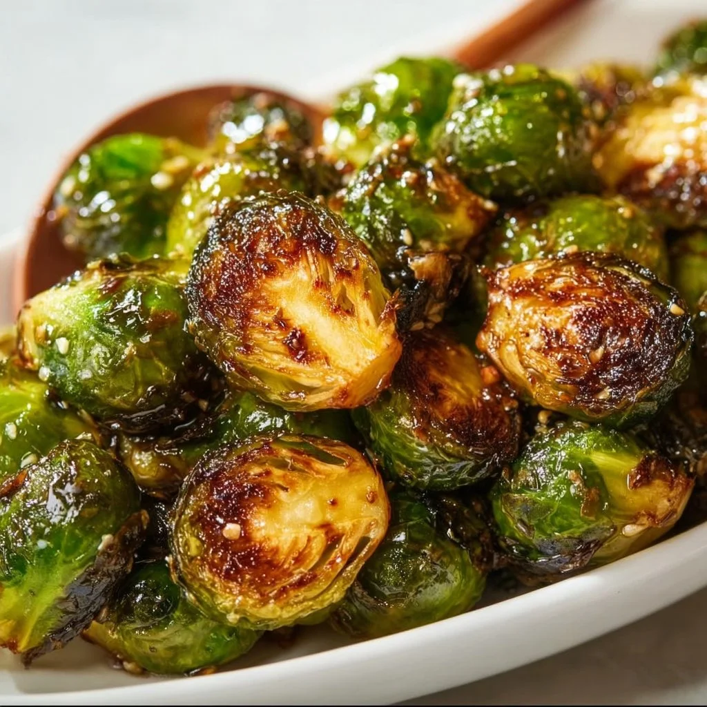 Honey Garlic Roasted Brussels Sprouts that Everyone Will Love