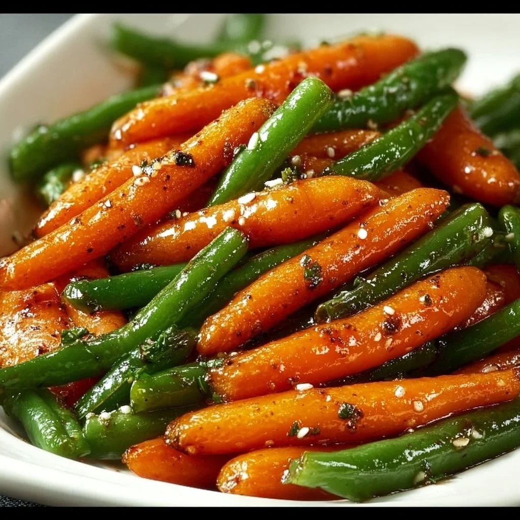 Honey Glazed Carrots and Green Beans