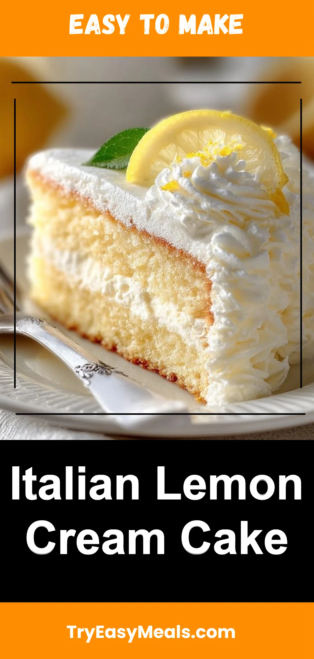 Italian Lemon Cream Cake