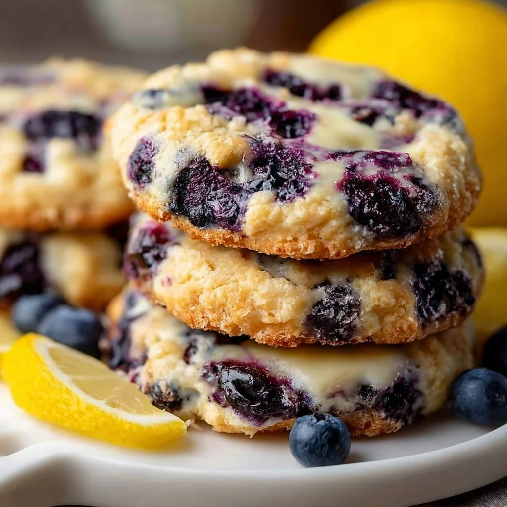 Lemon Blueberry Cheesecake Cookies