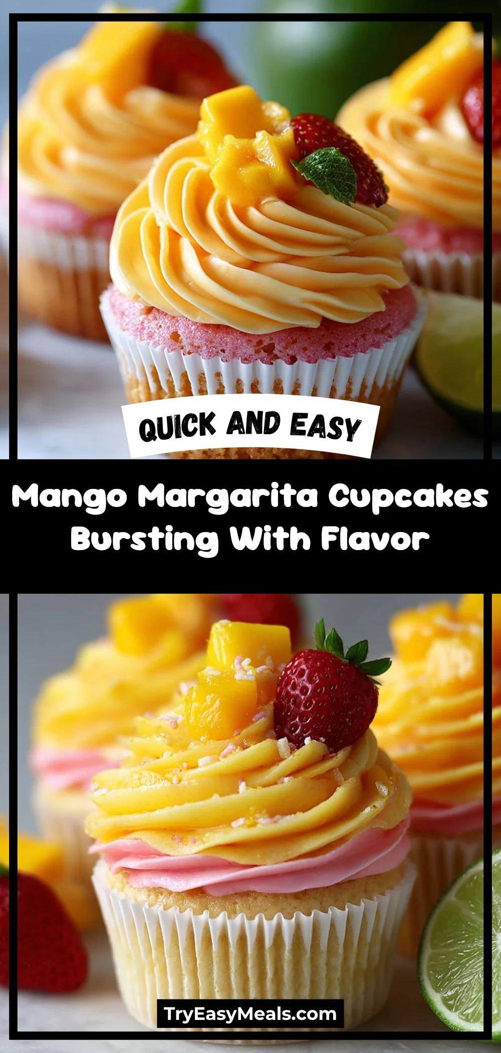 Mango Margarita Cupcakes Bursting With Flavor