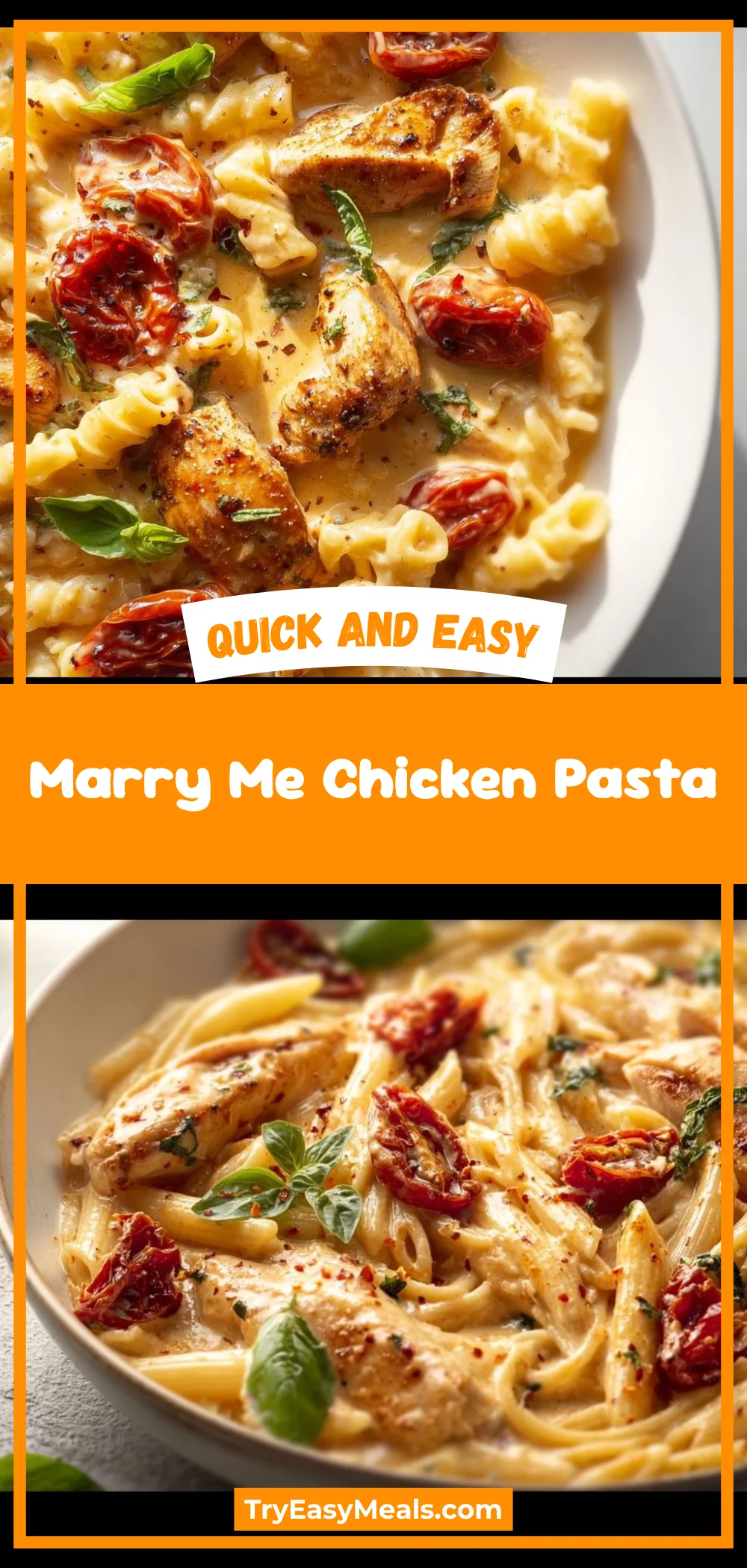 Marry Me Chicken Pasta
