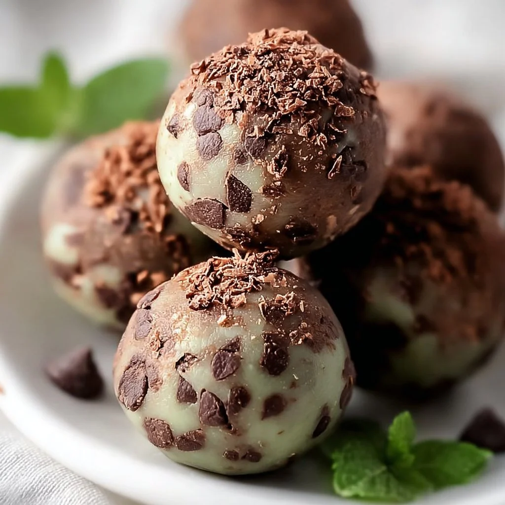 Mint Chocolate Chip Protein Balls