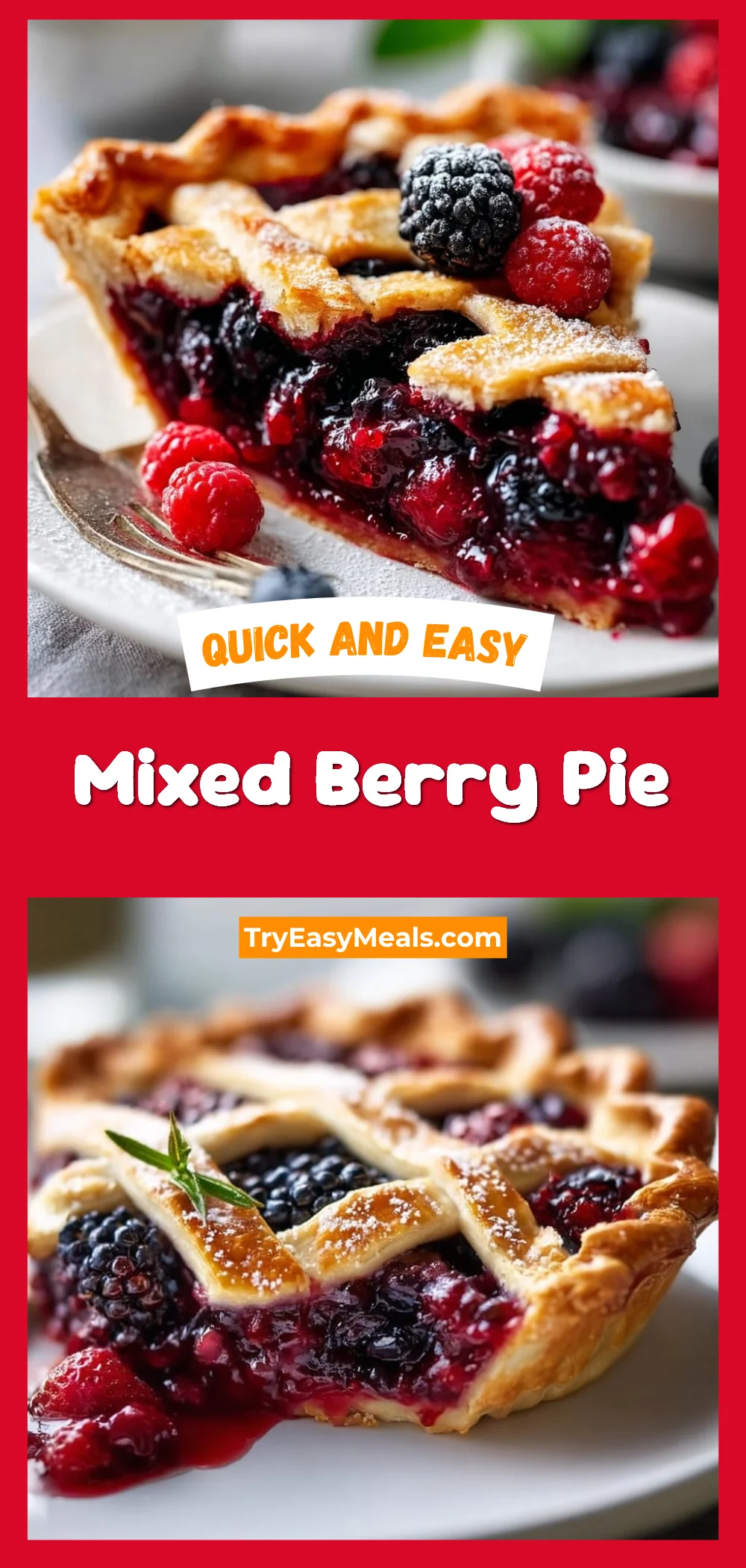 Mixed Berry Pie