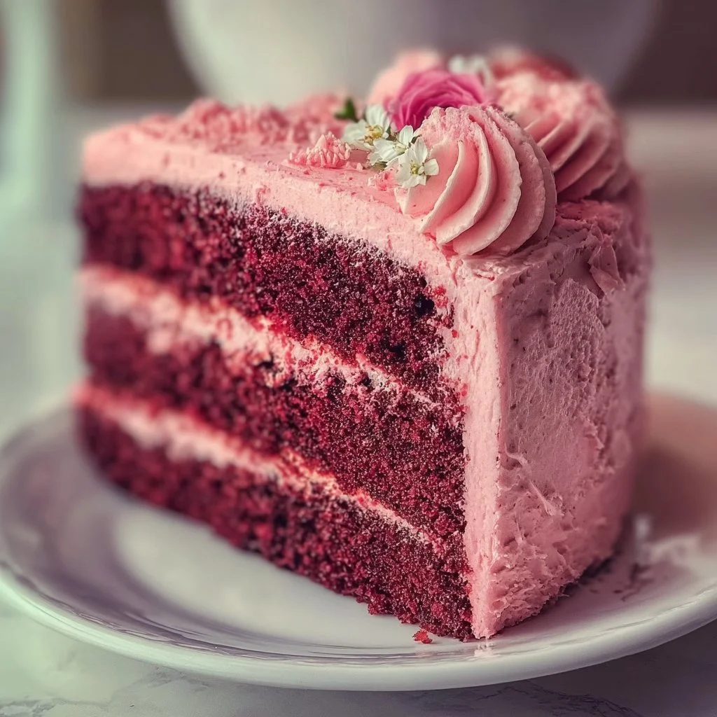 Mother's Day Pink Velvet Cake