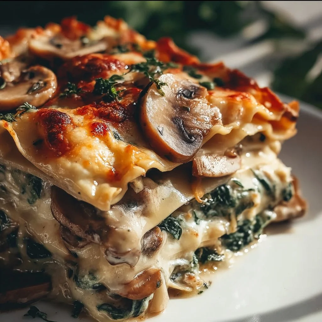 Mushroom and Spinach Lasagna